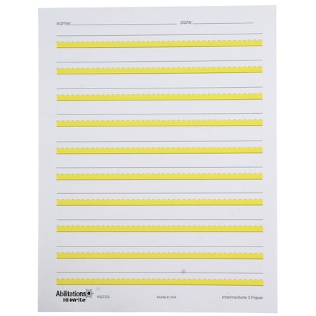 Abilitations Hi-Write Intermediate Paper, Level 2, Pack of 100 Sheets PK IWP-2-VL